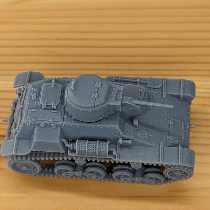 Type 97 Te-Ke Tankette + 2 Tankmen (Japan, WW2) by Wargame3D