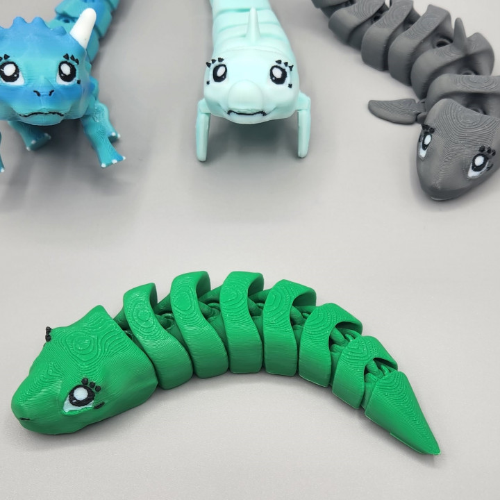 FLEXI FIDGET DESKTOP GUARDIAN - CUTE SNAKE