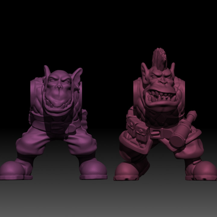 Classic orkboyz without arms set 1 image