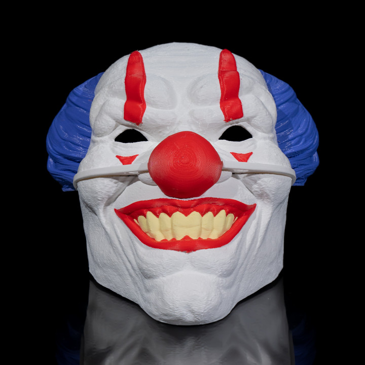 Wearable Evil Clown Mask image