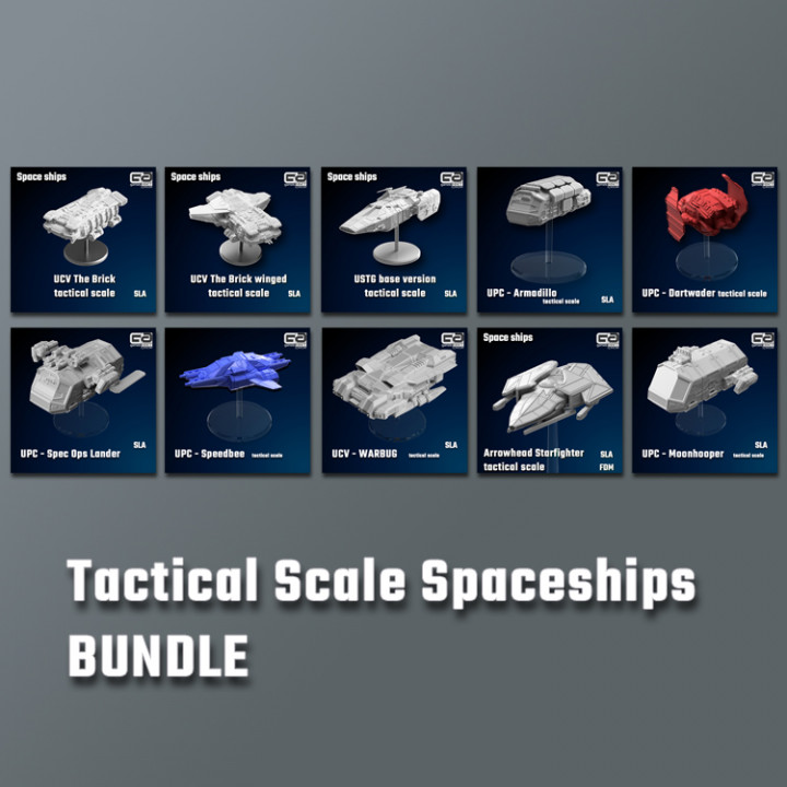 Add-on - Tactical Scale Spaceships BUNDLE's Cover