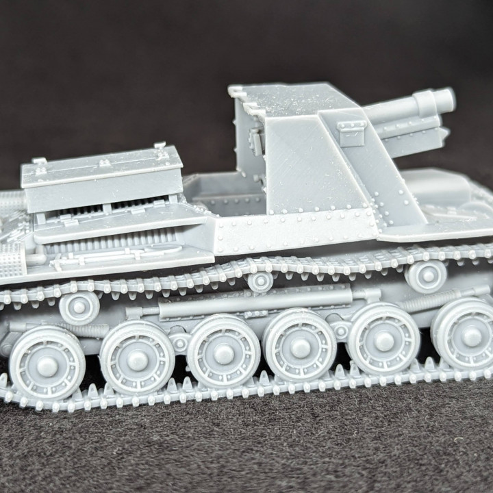 3D Printable Type 4 Ho-Ro SPG + 1 Tankman (Japan, WW2) by Wargame3d