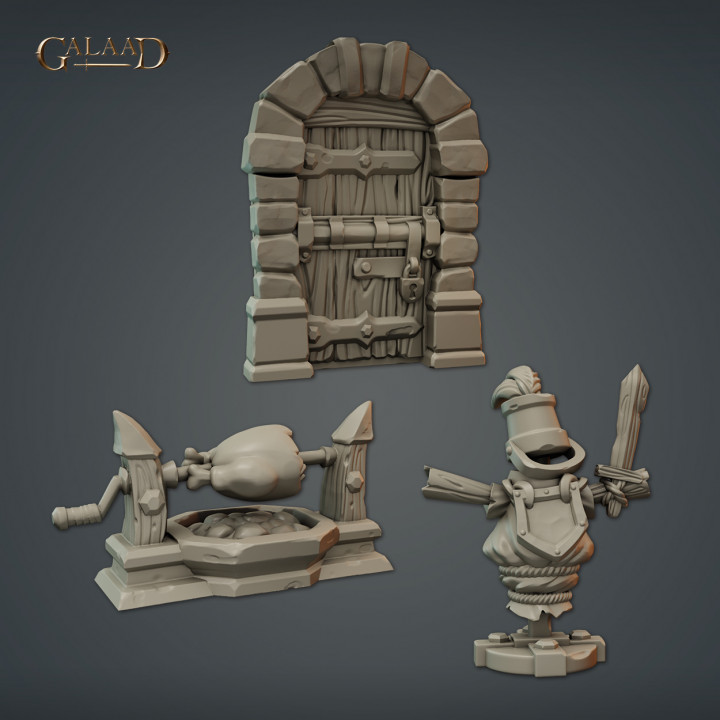 set of props for dungeon image