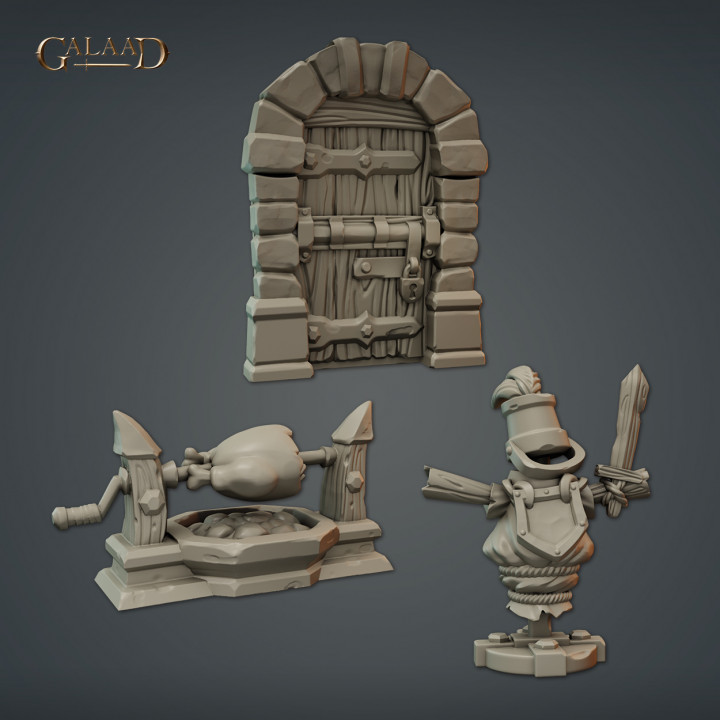 set of props for dungeon