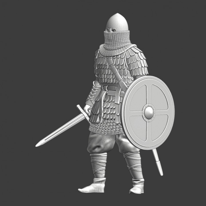 3D Printable Medieval Kievan Rus Heavy warrior by Northern Crusades ...