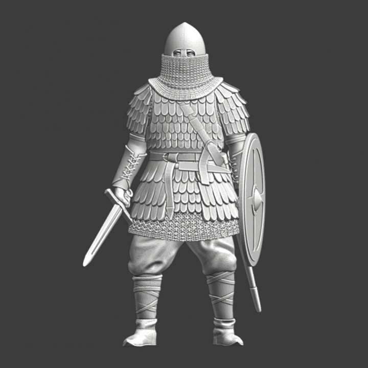 3D Printable Medieval Kievan Rus Heavy warrior by Northern Crusades ...