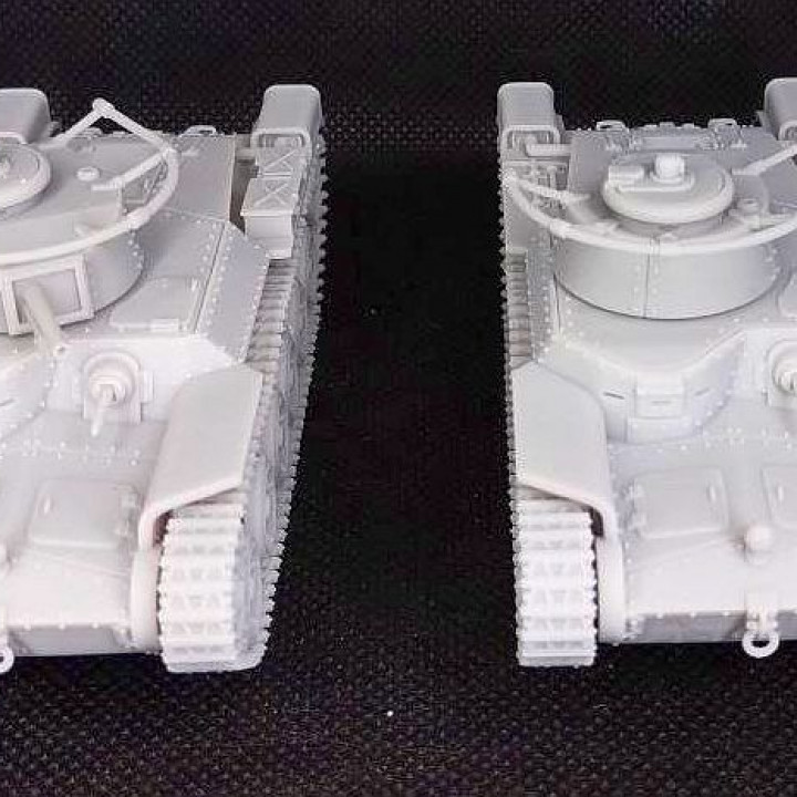 STL PACK - 18 JAPANESE Fighting vehicles of WW2 + 2 Tankmen (VOLUME 1, scale 1:56) - PERSONAL USE image