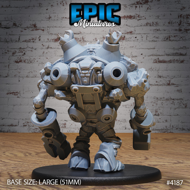 Stone Dwarf Construct / Dwarfen Battle Machine / Mysterious Halfling Robot / Mountain Guard / Mine Fighter / Half Gnome Encounter image