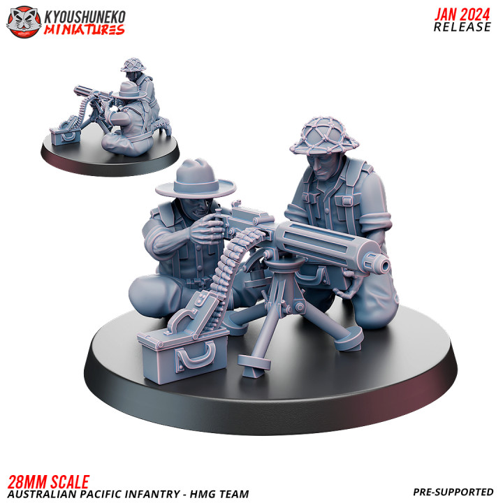 HMG Team - Australian Pacific Infantry ww2