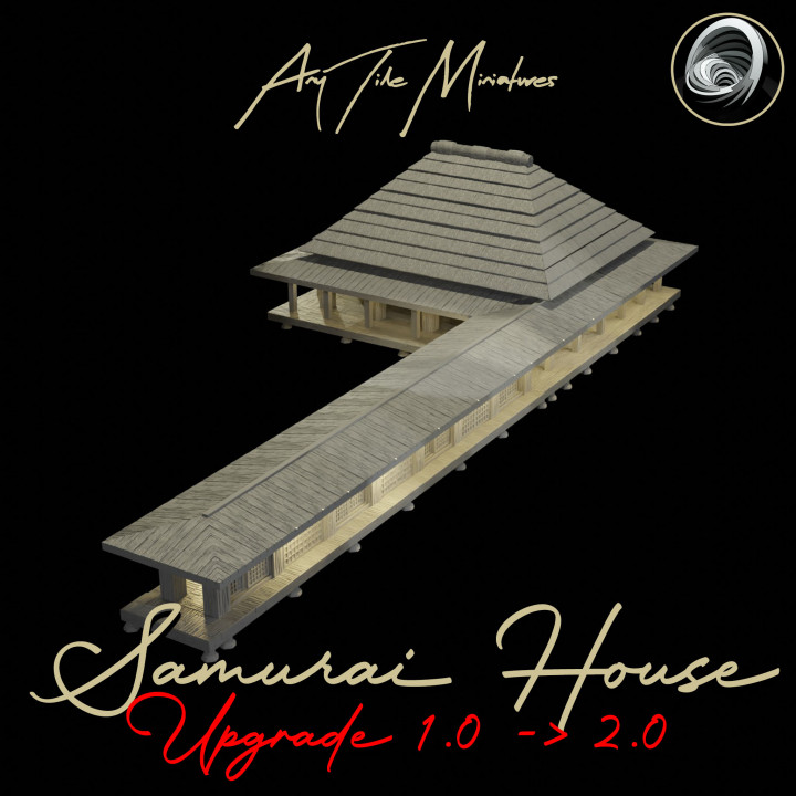 Japanese Samurai House 2 UPGRADE v1.0 to v2.0 (incl. assembly guide) (part of Samurai Manor 2 diorama) image