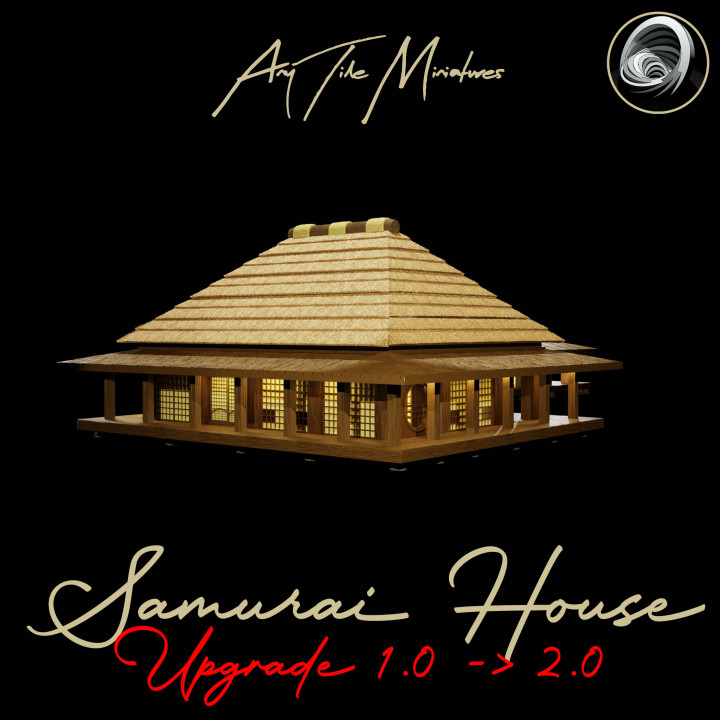 Japanese Samurai House 2 UPGRADE v1.0 to v2.0 (incl. assembly guide) (part of Samurai Manor 2 diorama) image