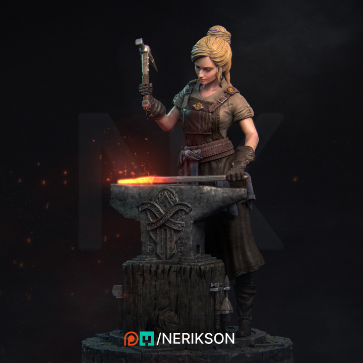 Lara The Blacksmith Standalone Pose 01 [presupported] image