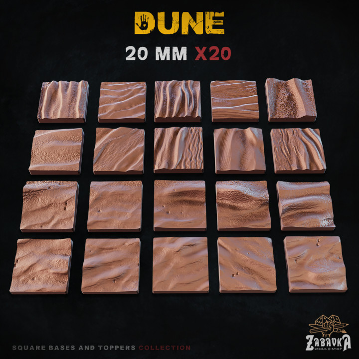 Dune (Square) - Bases and Toppers image
