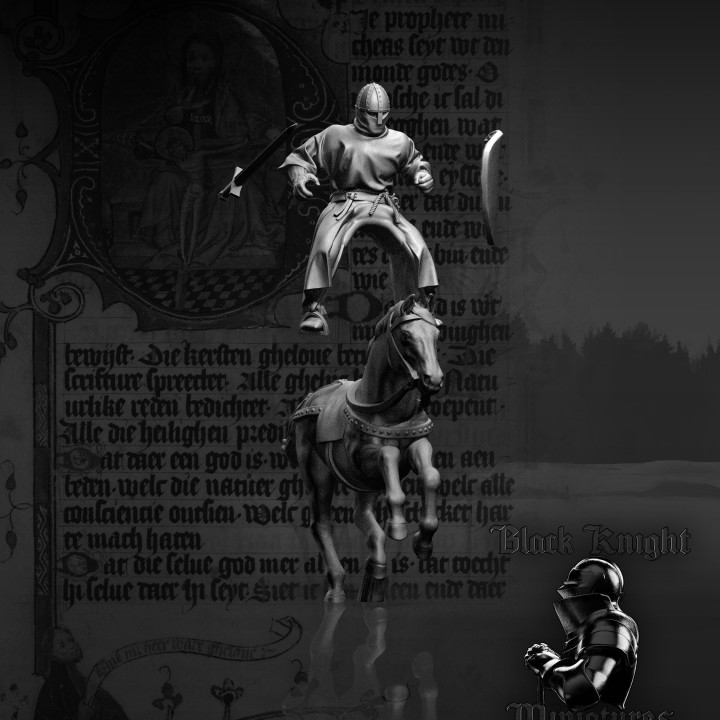 13th century - Mounted Teutonic Sergeants - x 10 image