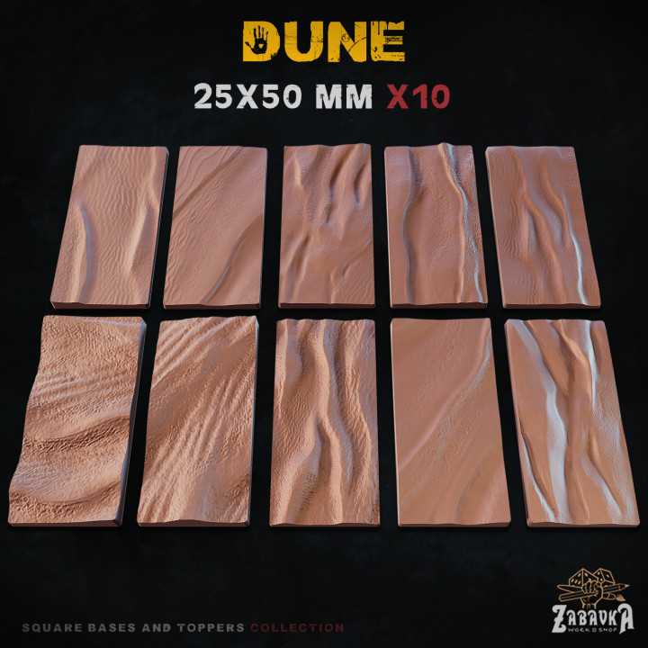 Dune (Square) - Bases and Toppers (The 9th Age) image