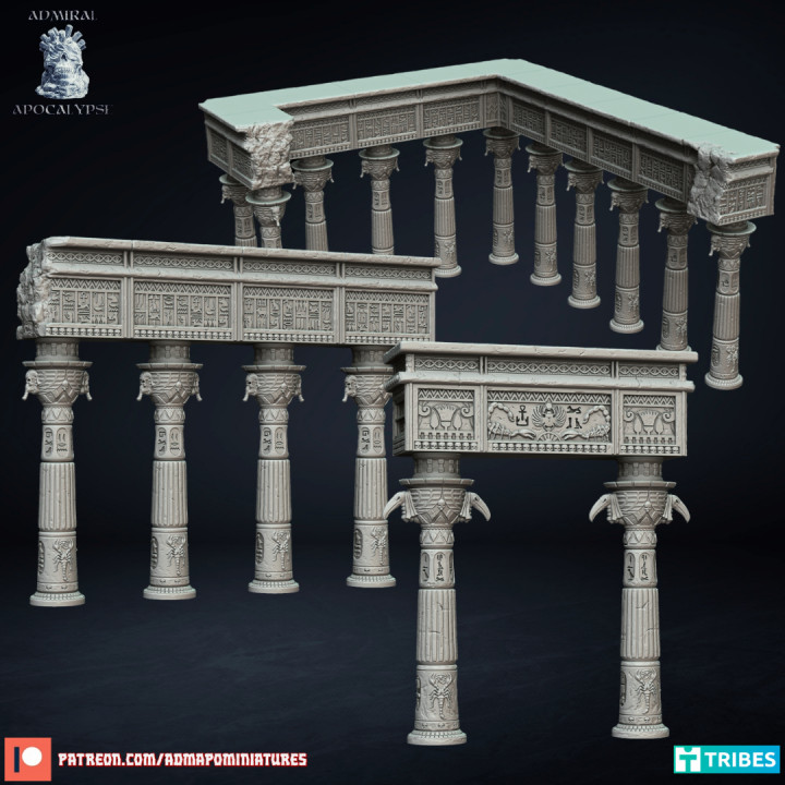 Ancient Egypt Archway and Pillar Set (Pre-supported) image
