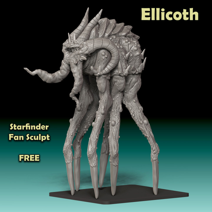 Ellicoth - a Starfinder Fan Sculpt - FREE image