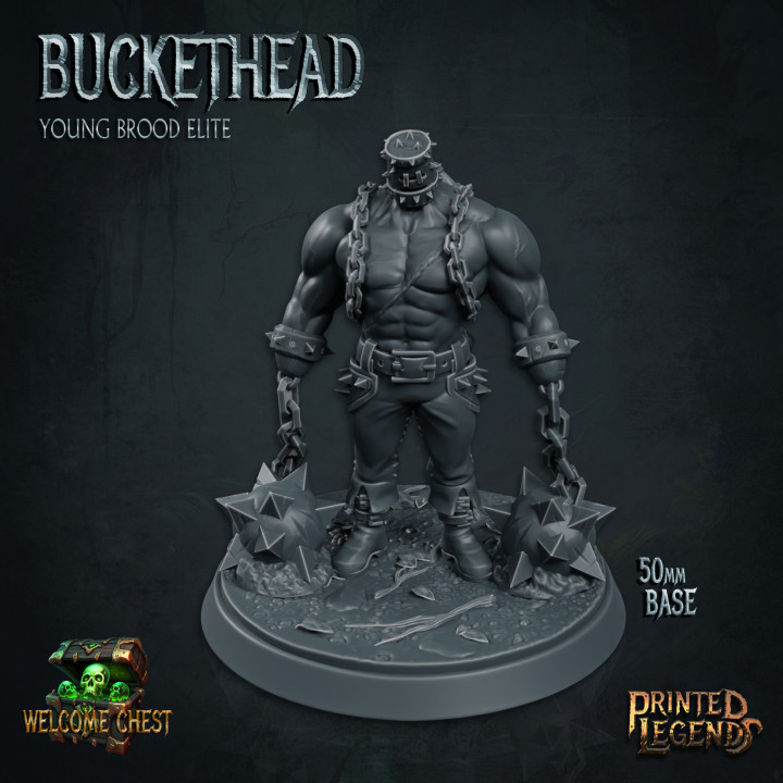 Buckethead 01 (50mm Base)