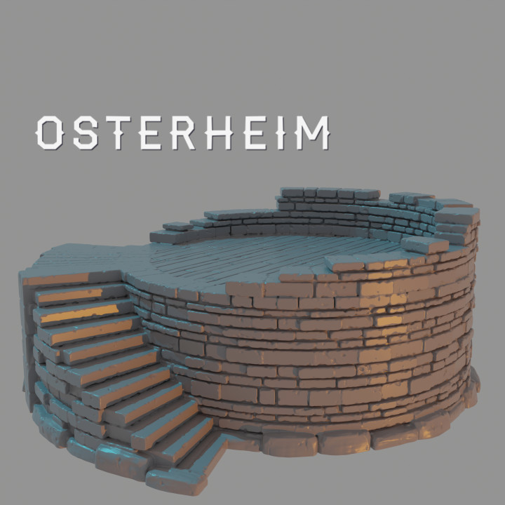 OSTERHEIM - Stone Round Tower Ruins image