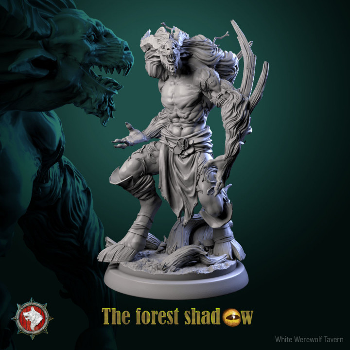 3D Printable Wendigo 75mm pre-supported by White Werewolf Tavern