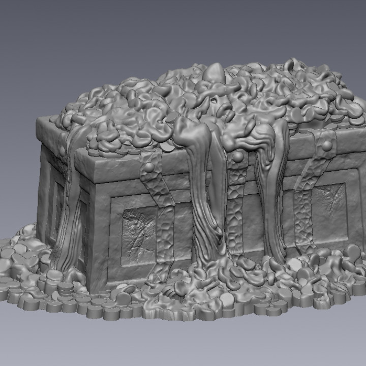 Treasure Chest and coin pile (Melted) image
