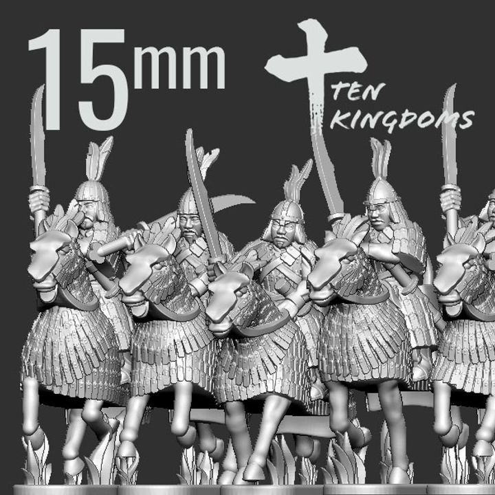 15mm Khitan-Liao Armoured Sabre Armoured Horse