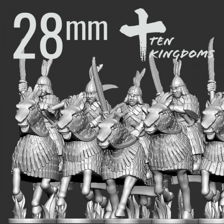 28mm Khitan-Liao Armoured Sabre Armoured Horse