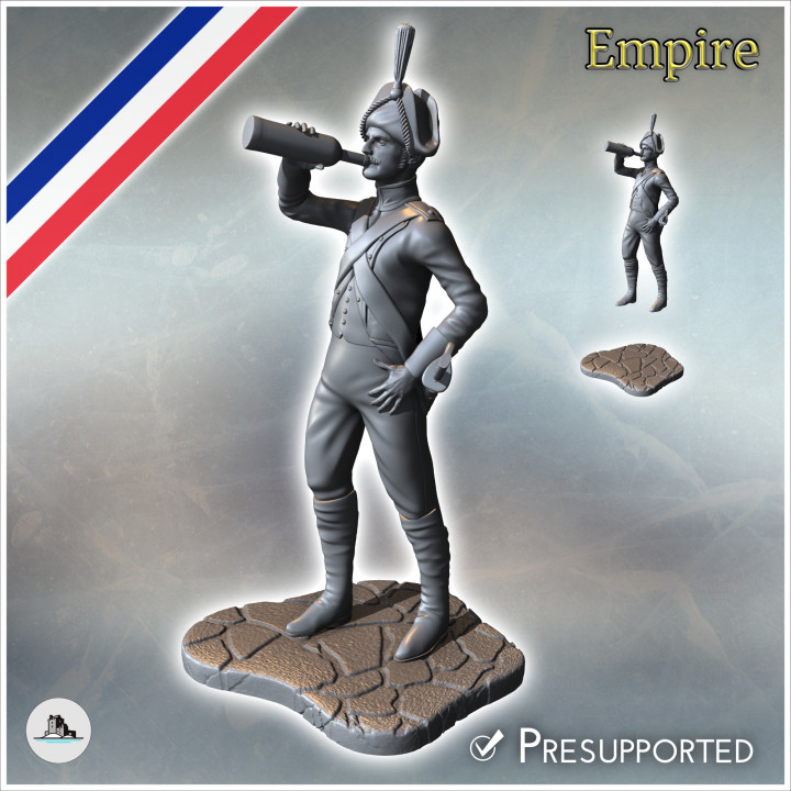 Drunk Napoleonic soldier 2 - Napoleonic era Wars Historical Eagles France 1st 32mm 28mm 20mm 15mm