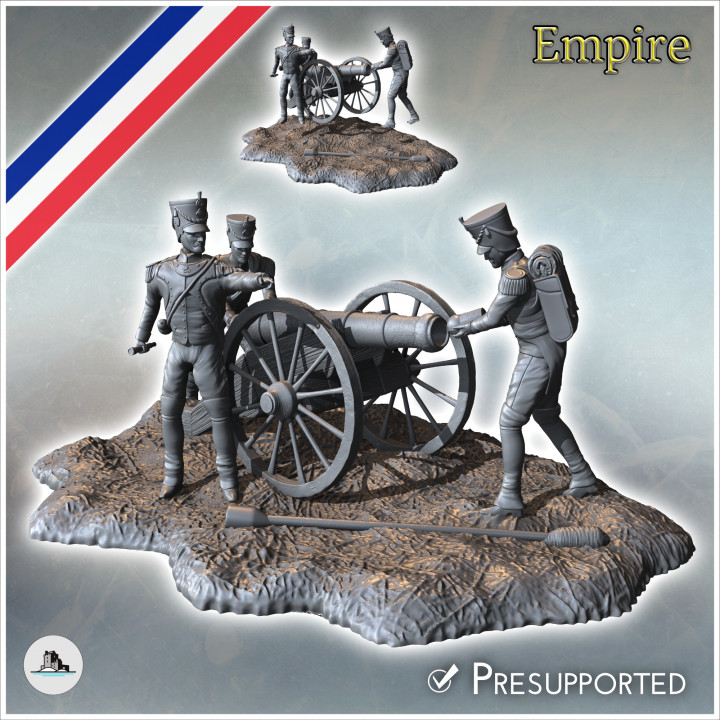 French Napoleonic artillery 3 - Napoleonic era Wars Historical Eagles France 1st 32mm 28mm 20mm 15mm