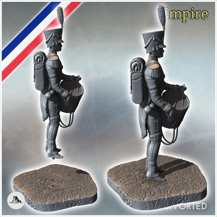 French napoleonic drummer 4 - Napoleonic era Wars Historical Eagles France 1st 32mm 28mm 20mm 15mm image