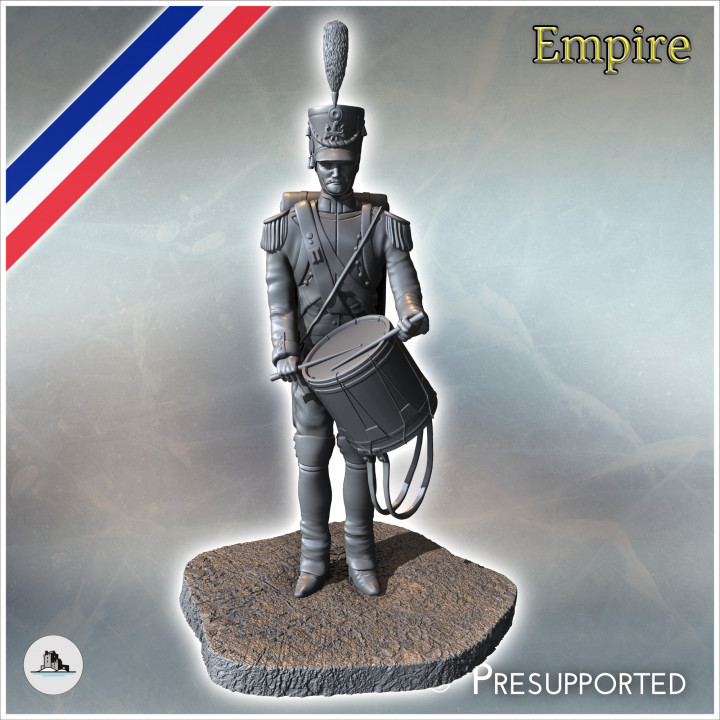 French napoleonic drummer 4 - Napoleonic era Wars Historical Eagles France 1st 32mm 28mm 20mm 15mm image