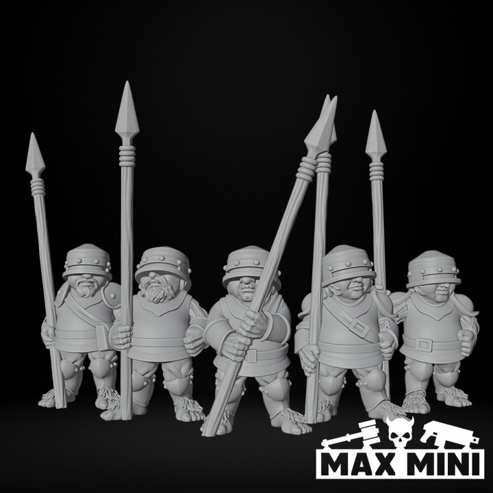 Halfling Merc Golden Helm Pikes