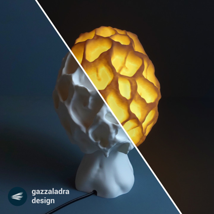 Mushroom lamp “Morchella Esculenta”