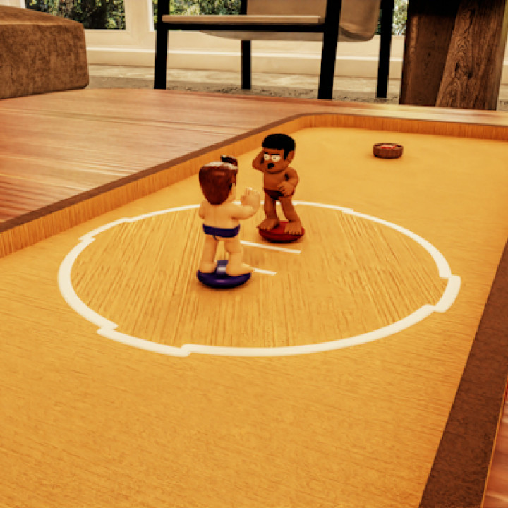 Gigi Champion - Sumo Challenge Fully 3D Printable Board Game image