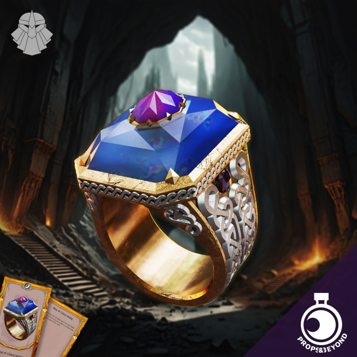 Dwarven Gemstone Signet Ring