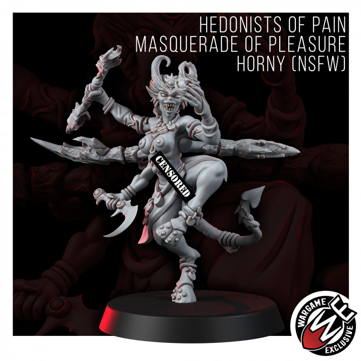 HEDONISTS OF PAIN MASQUERADE OF PLEASURE HORNY (NSFW) image