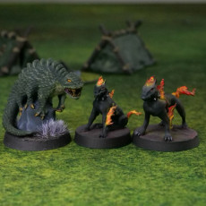 Picture of print of Hellhounds