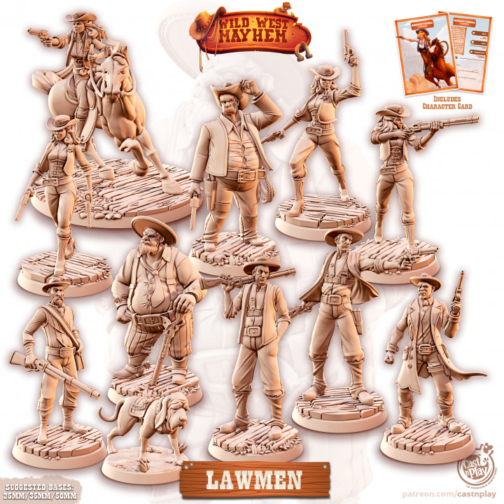 Wild West - Lawmen (Pre-Supported) Cowboy
