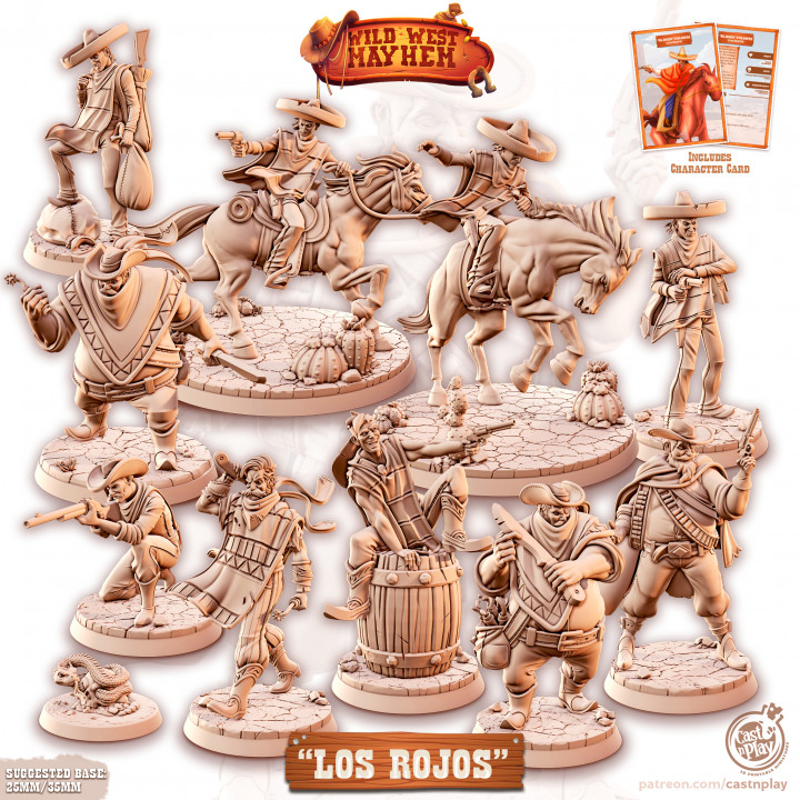 Wild West - Los Rojos - (Pre-Supported) Cowboy