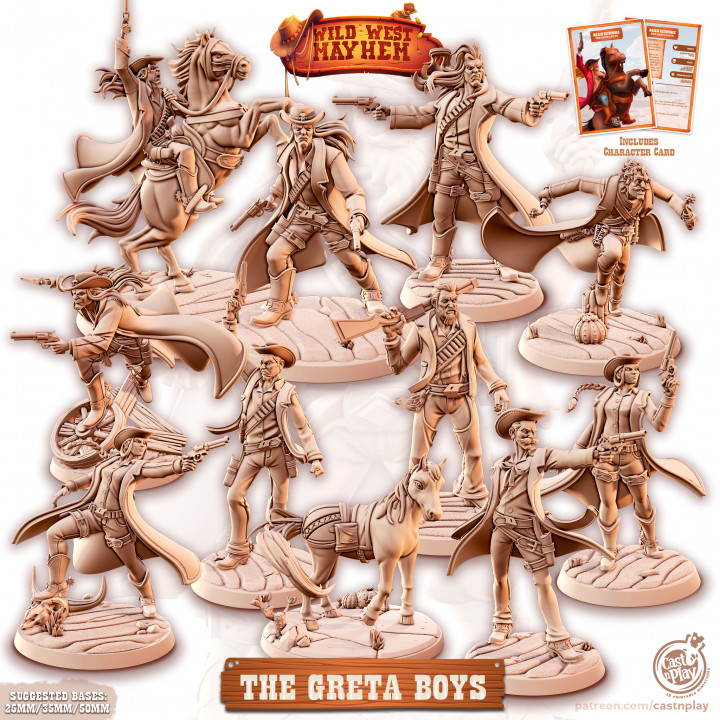 Wild West - The Greta Boys (Pre-Supported) Cowboy
