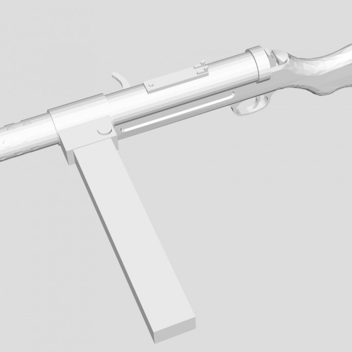 3D Printable Bergmann MP-18/MP-28 by Joshua Butler