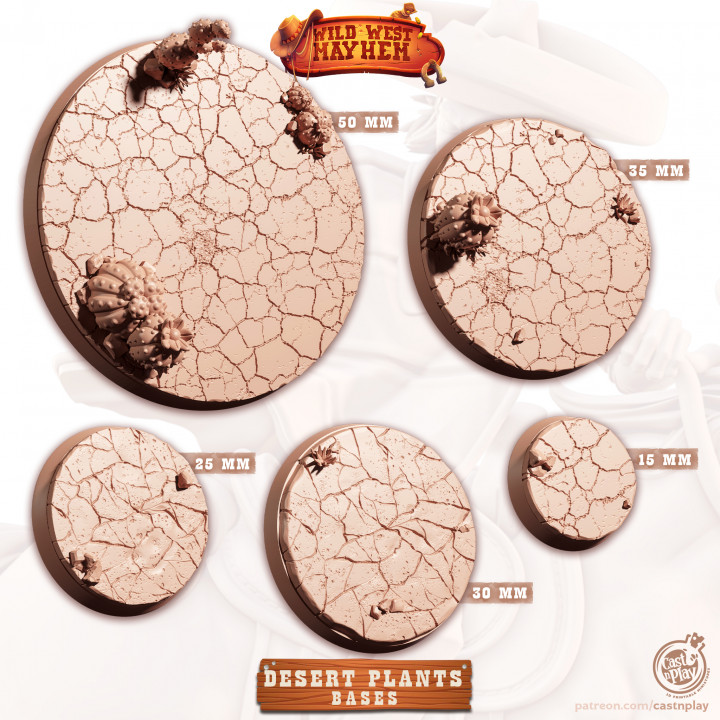 Wild West - Bases Pack (Pre-Supported) image