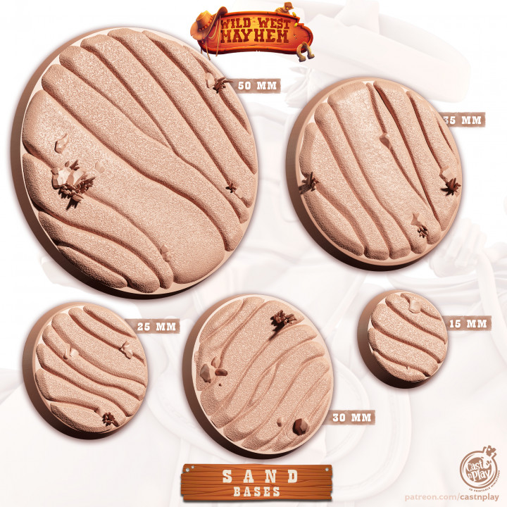 Wild West - Bases Pack (Pre-Supported) image