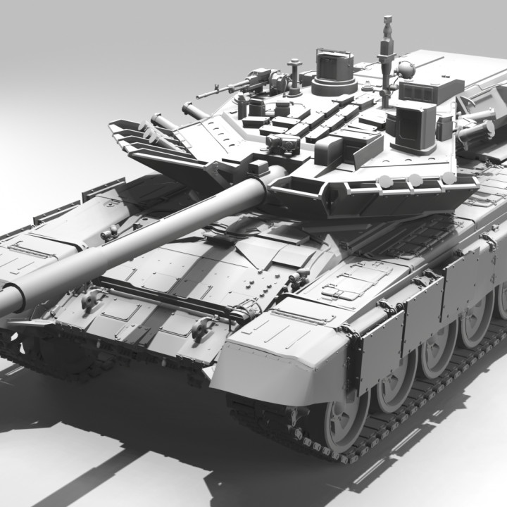 3D Printable T90 with Burlak turret by The Military Industrial Complex