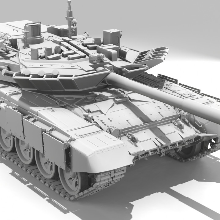 3D Printable T90 with Burlak turret by The Military Industrial Complex