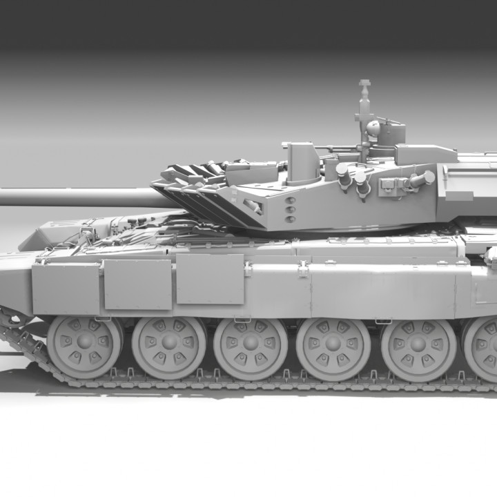 3D Printable T90 with Burlak turret by The Military Industrial Complex