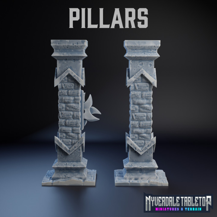 3D Printable Pillars by Nyverdale Tabletop