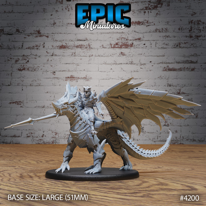 Armored Dragon & Rider / Legendary Drake / Mine Creature / Mountain Beast / Dragonborn / Draconic Army / Winged Evil Encounter image