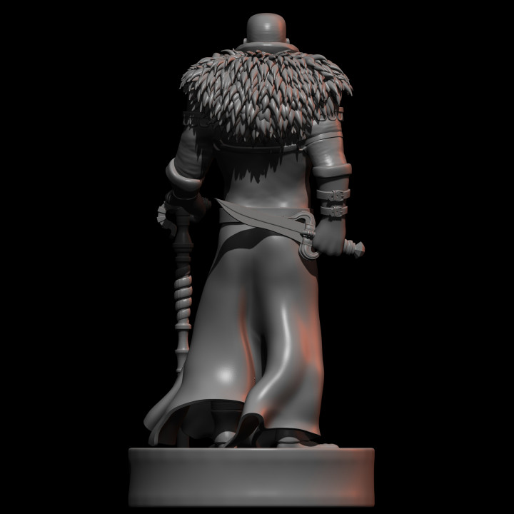 3D Printable Mercenary Rogue Mastermind - 32mm by Miklós Patyi