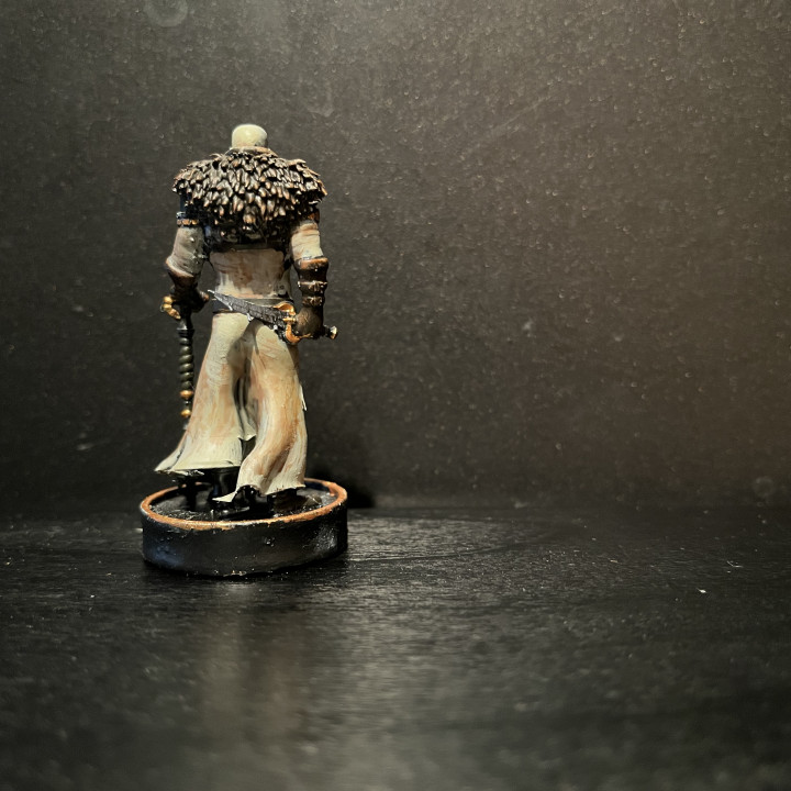 3D Printable Mercenary Rogue Mastermind - 32mm by Miklós Patyi